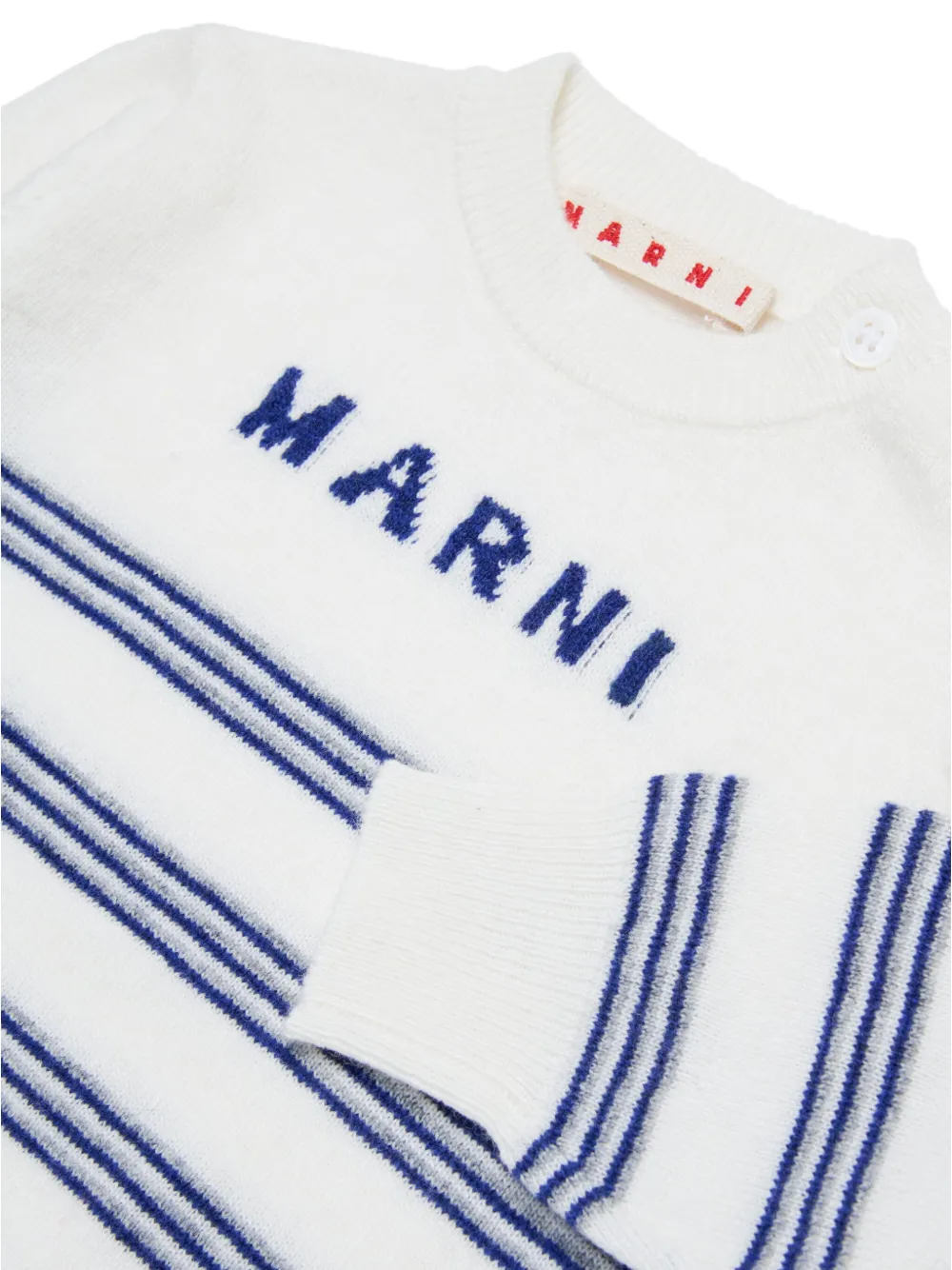 Marni Kids Intarsia trui Wit