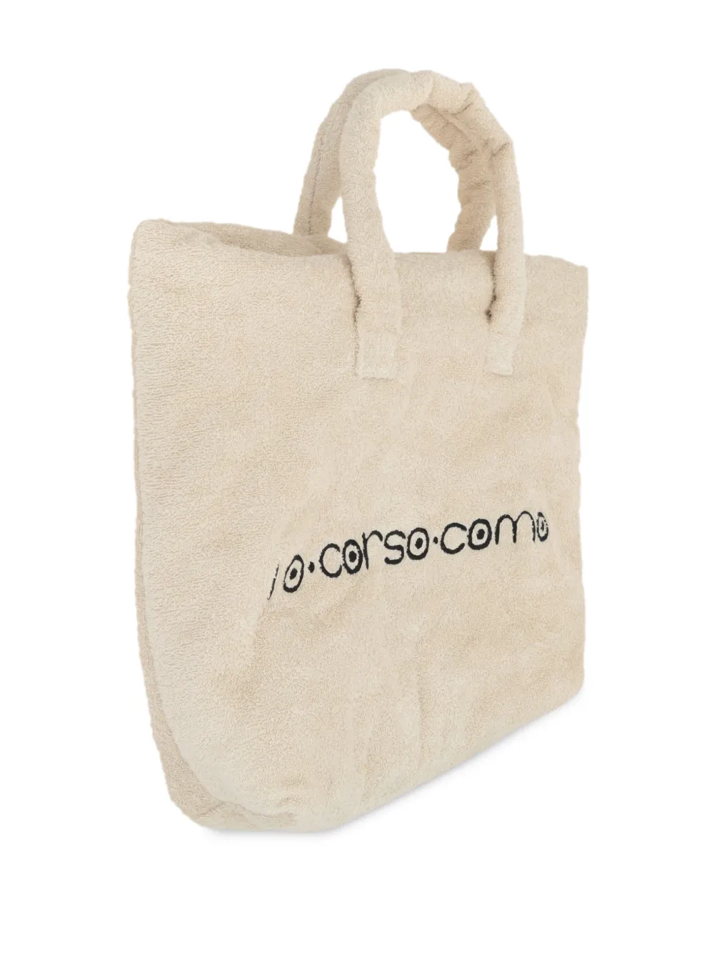 10 CORSO COMO Shopper met geborduurd logo Beige