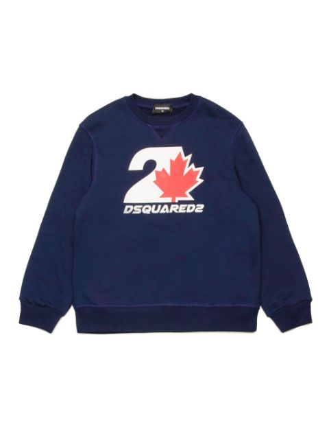 DSQUARED2 KIDS logo-print cotton sweatshirt