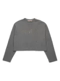 Marni Kids bead-logo sweatshirt - Grey