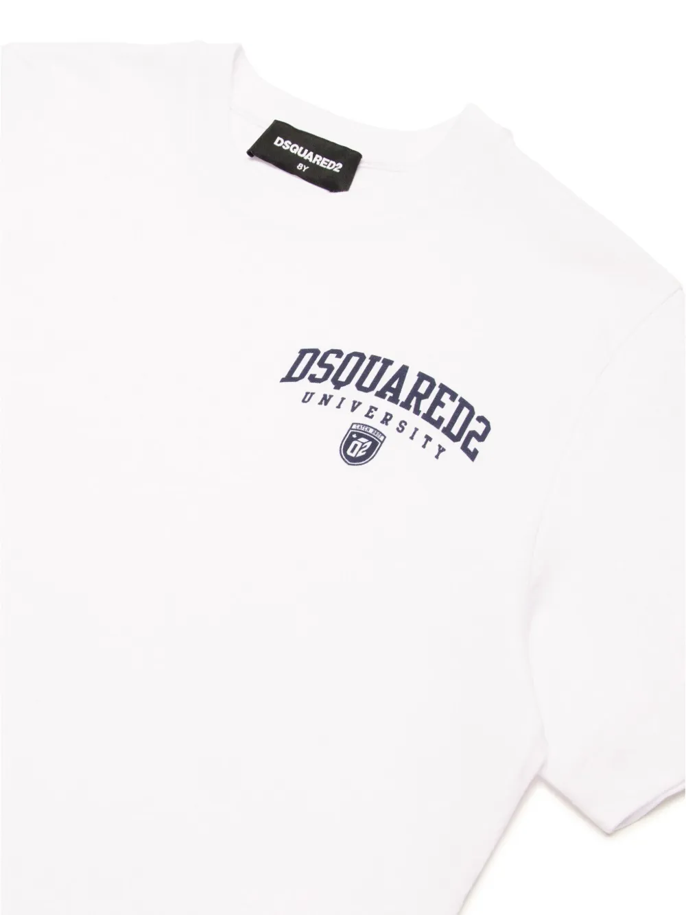 DSQUARED2 KIDS Katoenen T-shirt met logoprint Wit