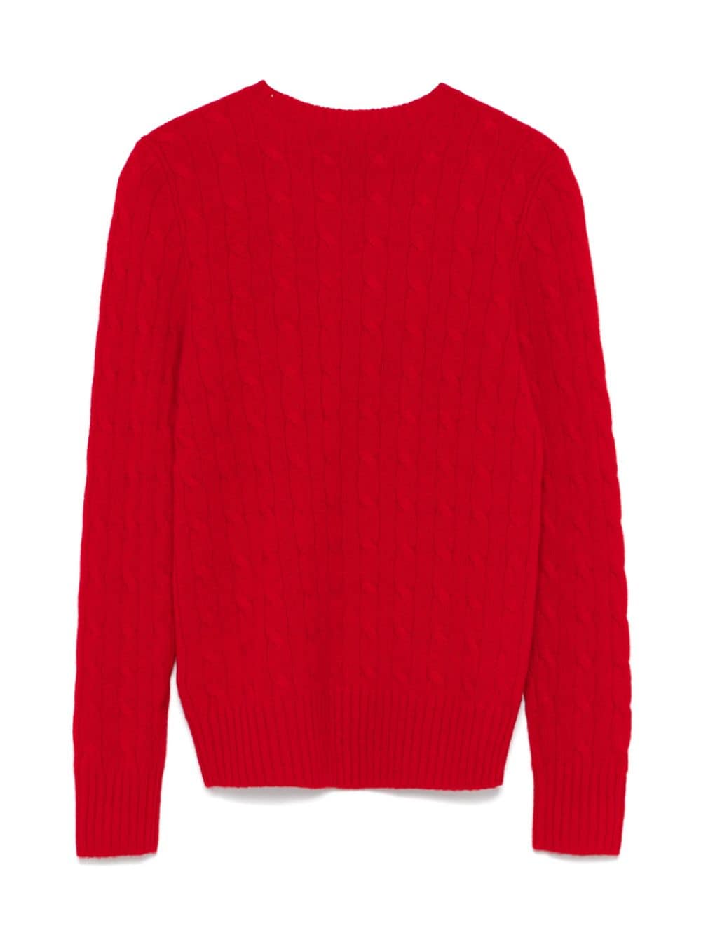 Ralph Lauren Kids cable-knit sweater - Rood