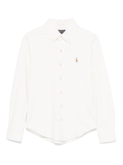 Ralph Lauren Kids camisa con logo bordado