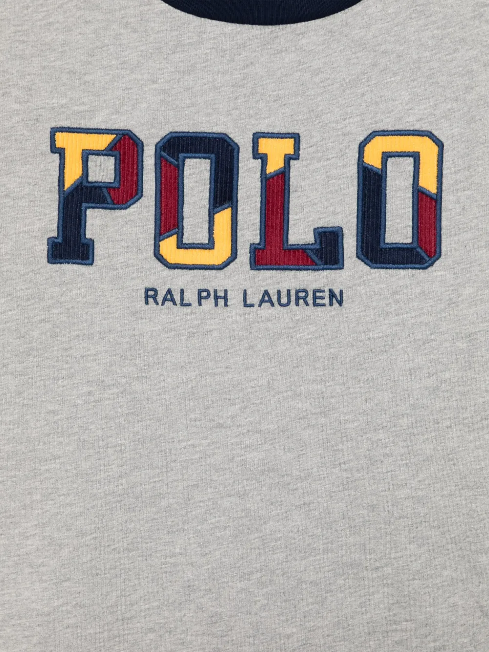 POLO RALPH LAUREN KIDS T-shirt met geborduurd logo Grijs