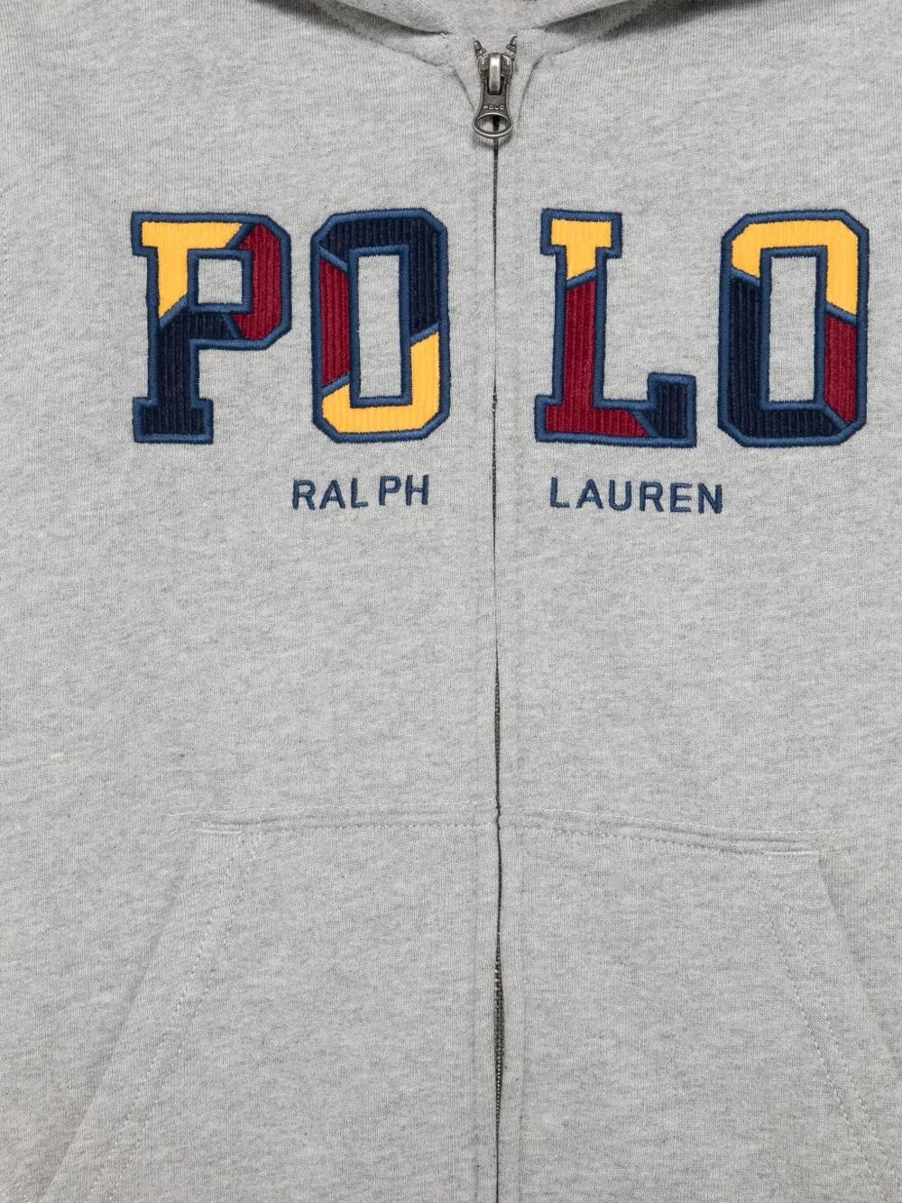 POLO RALPH LAUREN KIDS Hoodie met geborduurd logo Grijs