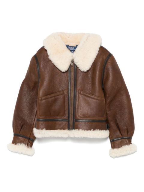 POLO RALPH LAUREN KIDS leather jacket