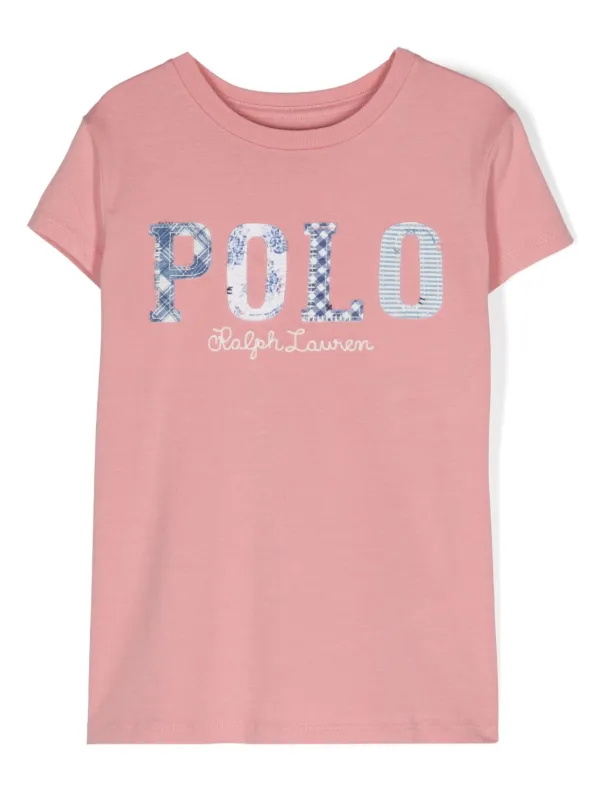 Kids pink polo hotsell