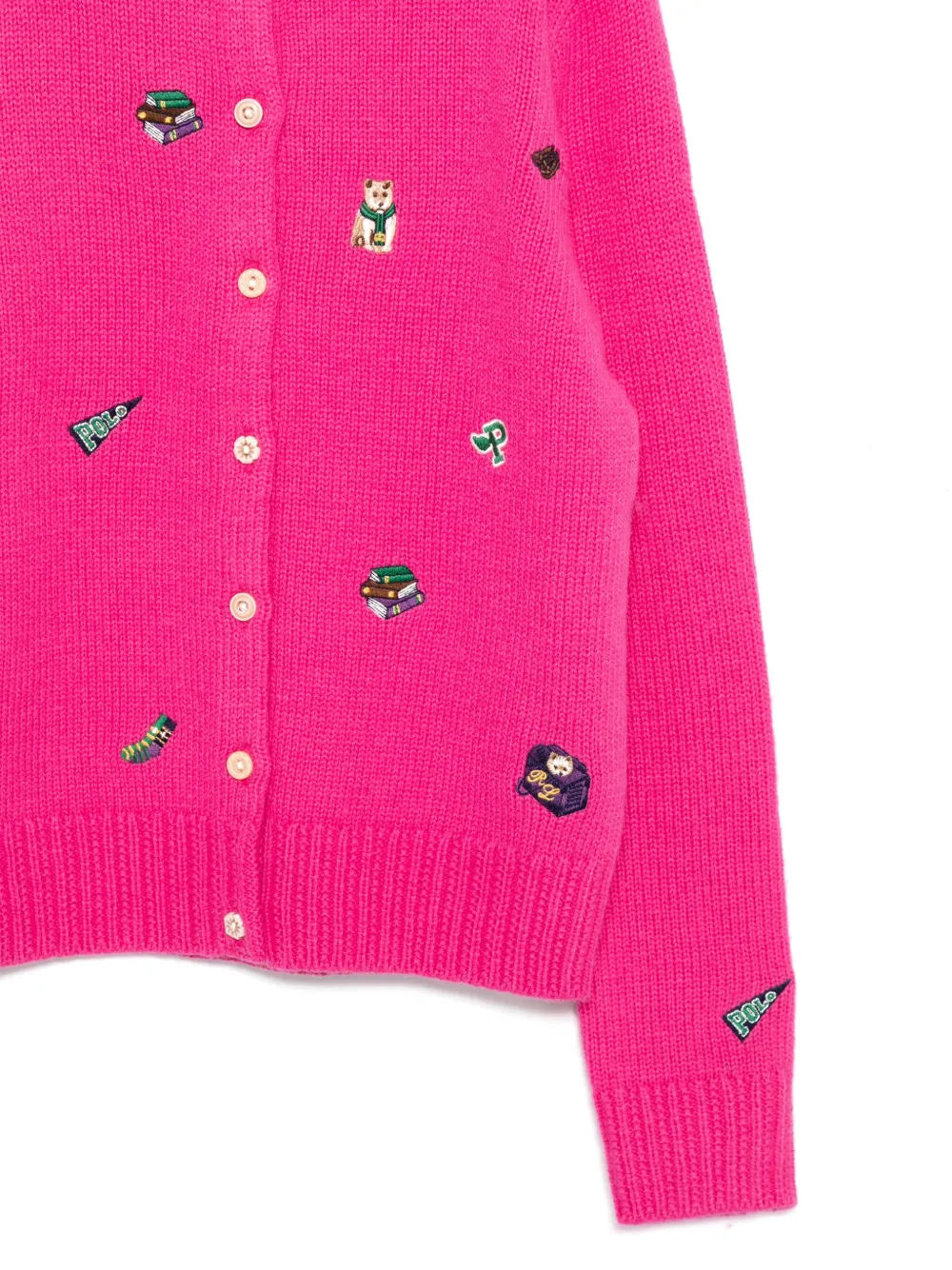 POLO RALPH LAUREN KIDS Vest met borduurwerk Roze