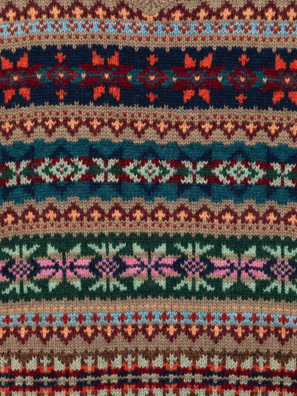 POLO RALPH LAUREN KIDS Fair isle-knit Vest | Brown | FARFETCH