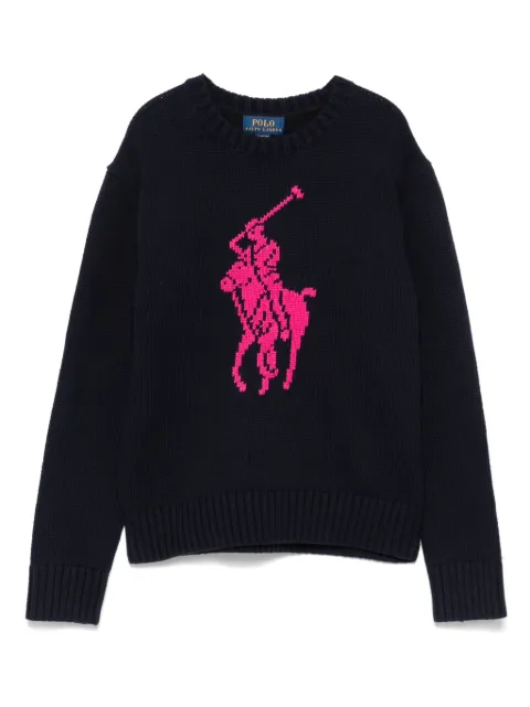 POLO RALPH LAUREN KIDS Suéter com intarsia Polo Pony