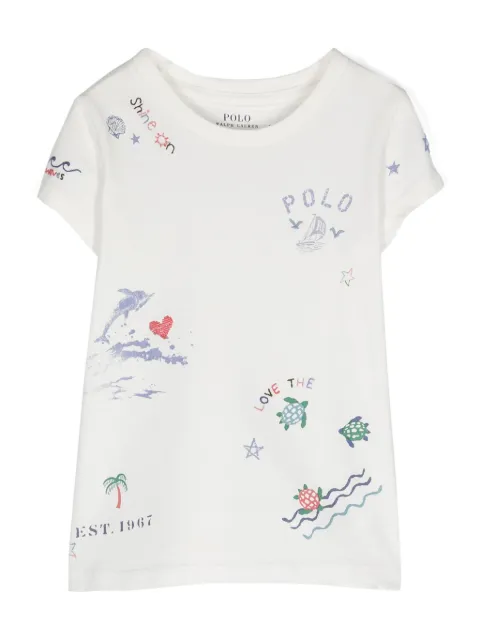 POLO RALPH LAUREN KIDS graphic-print T-shirt