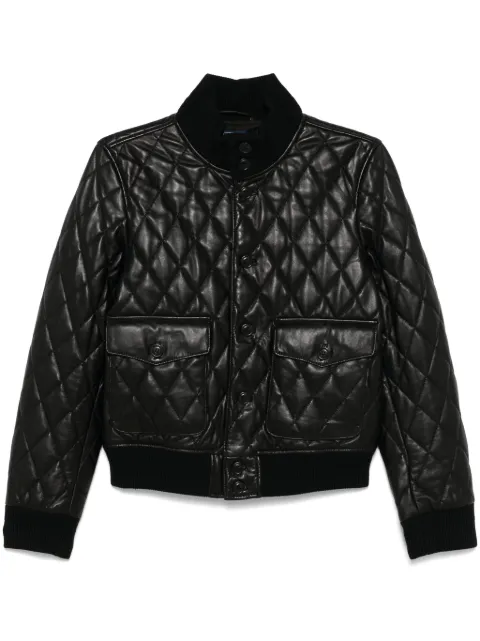 Polo Ralph Lauren quilted leather bomber jacket