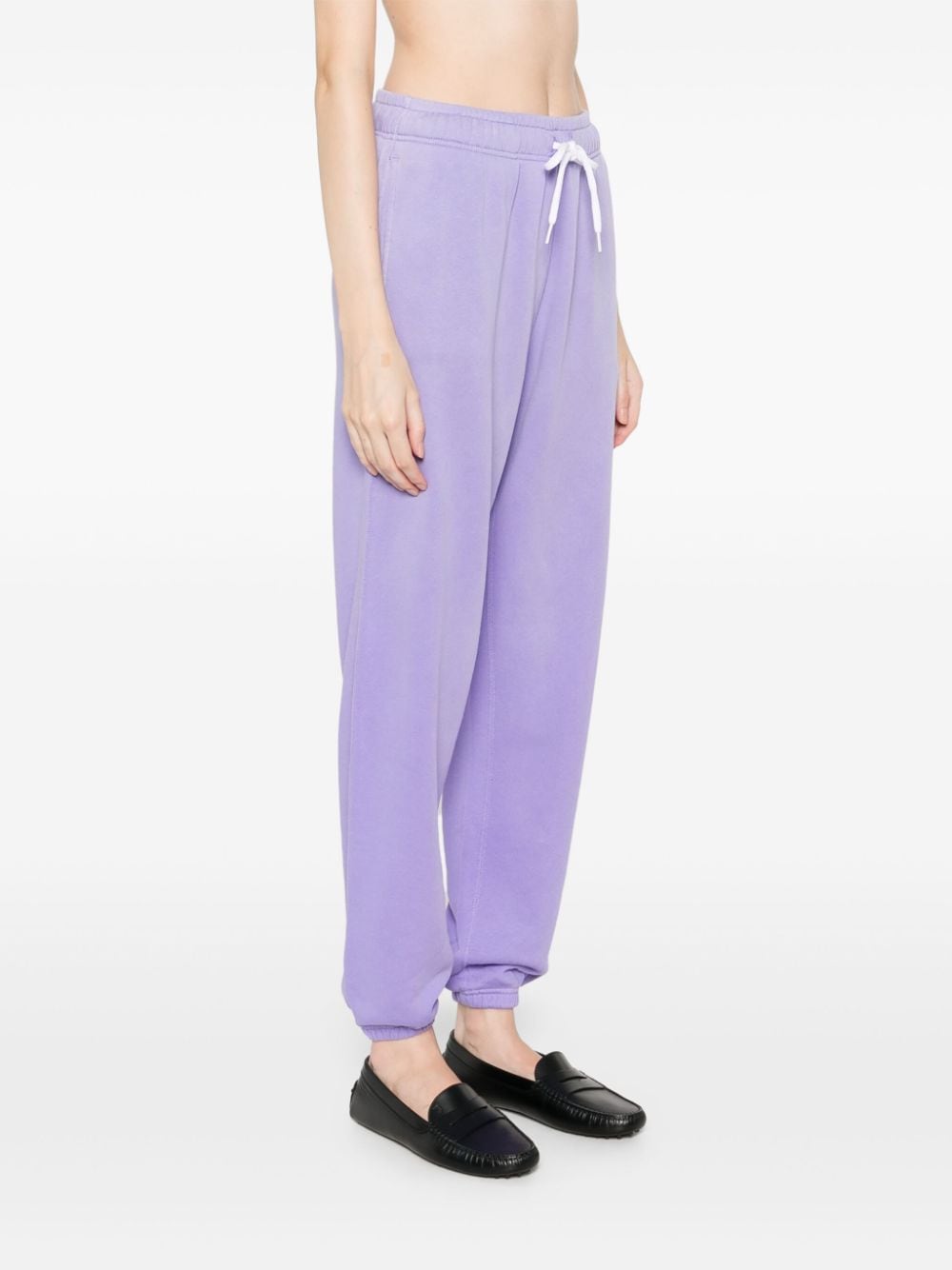 Shop Polo Ralph Lauren Polo Pony-embroidered Sweat Pants In Purple