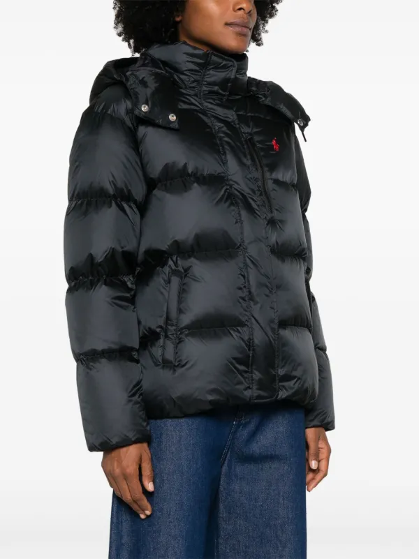 Polo Ralph Lauren Quilted Puffer Jacket Black FARFETCH TR