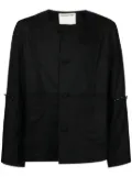 Namacheko bead-embellished wool shirt jacket - Black