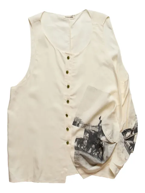 Namacheko Dimen photographic-print "White" waistcoat