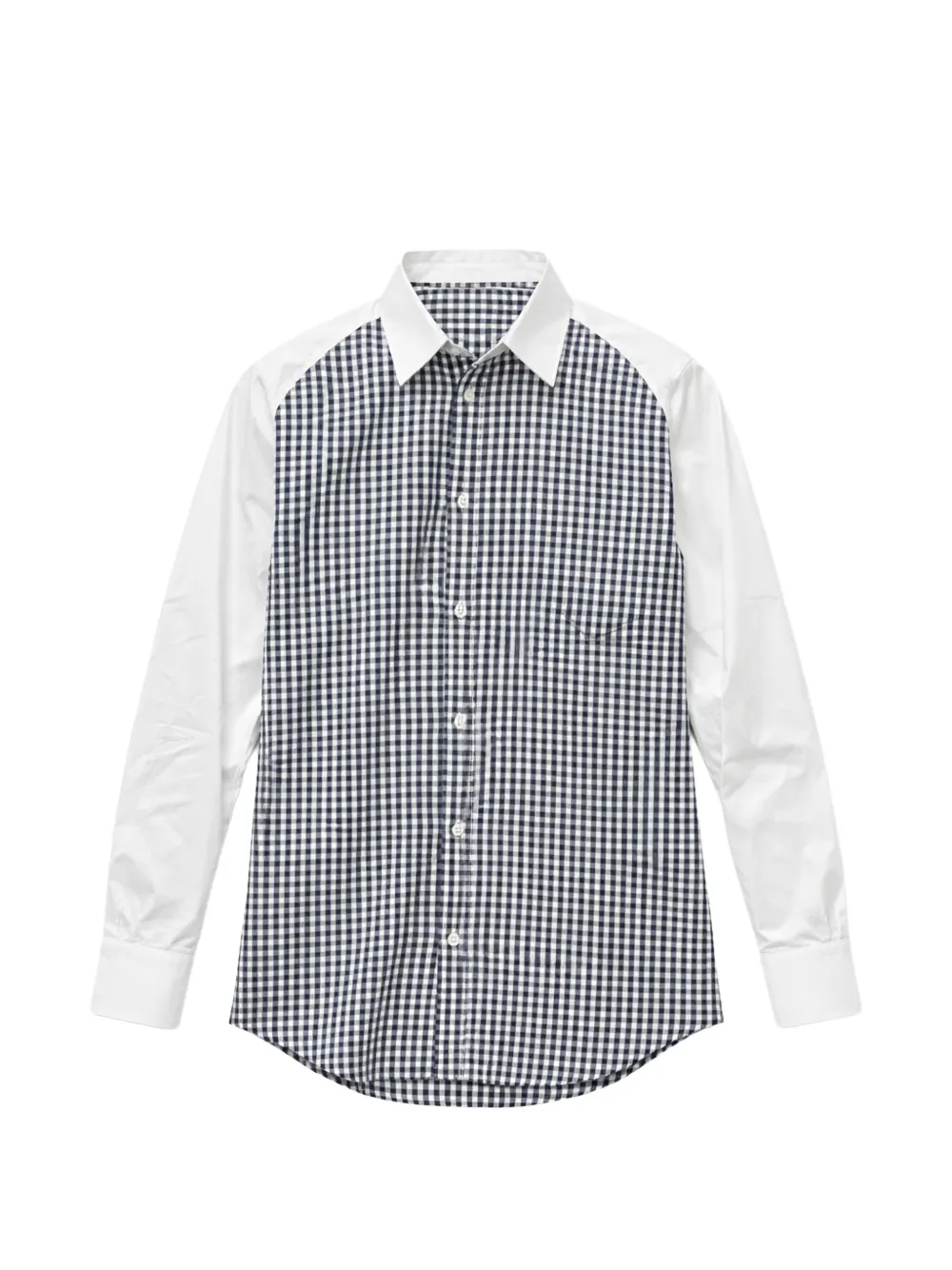 Namacheko gingham pattern shirt - Bianco