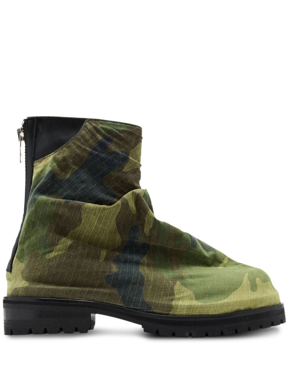 424 Marathon camouflage-print boots Green
