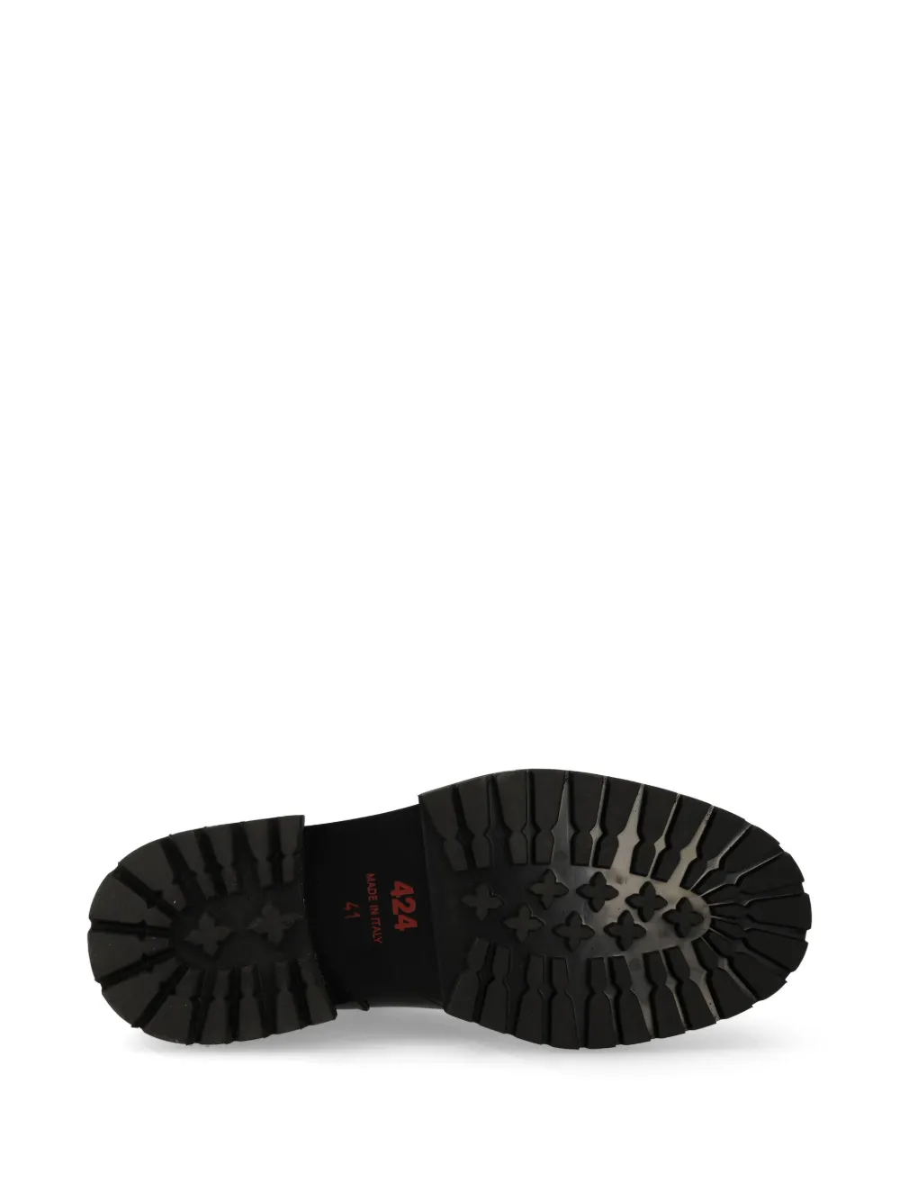 424 Leren derby schoenen Zwart