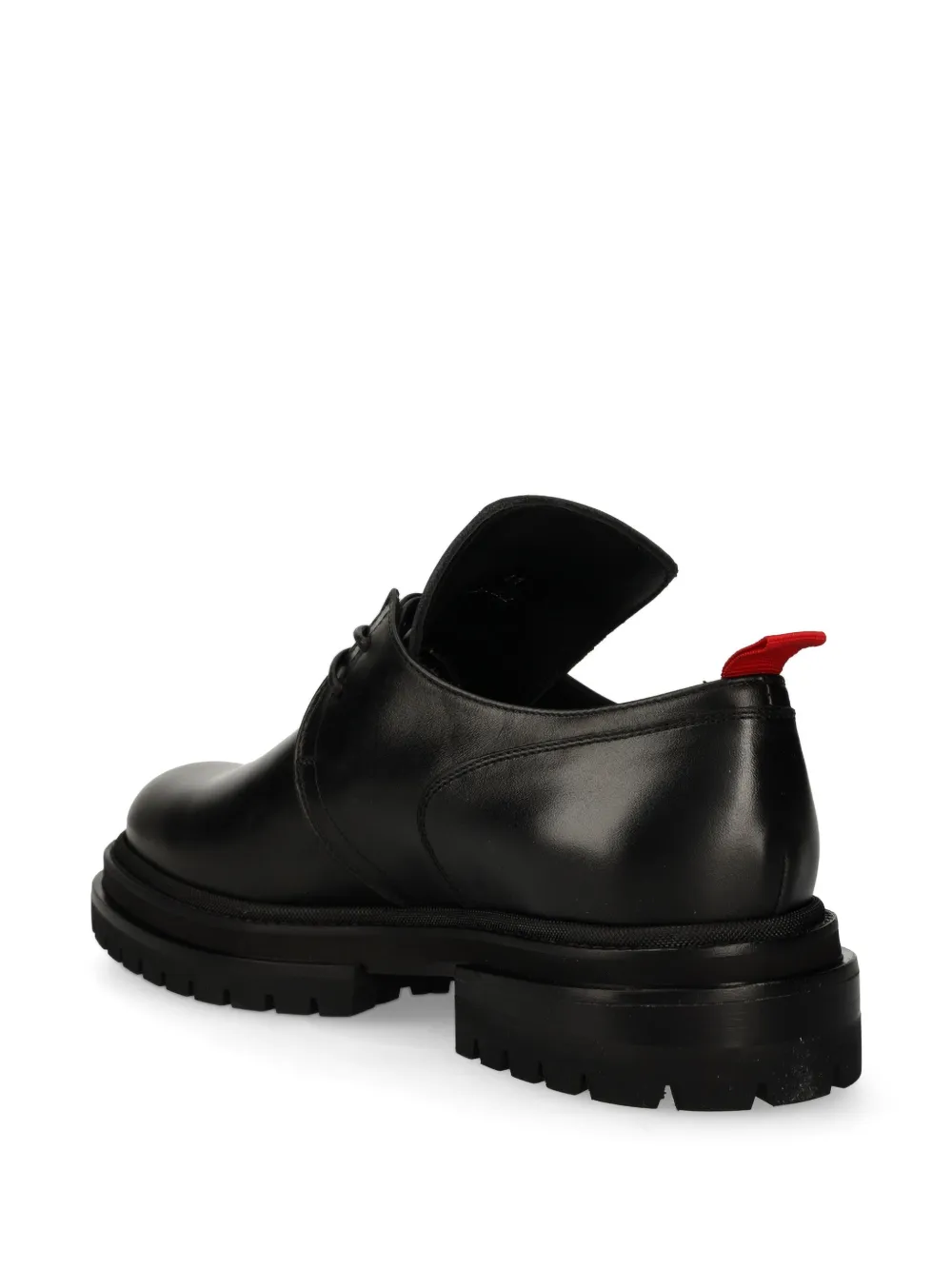 424 Leren derby schoenen Zwart