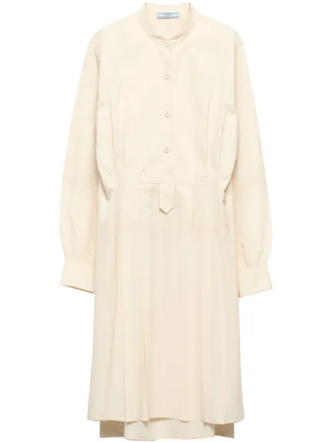 Prada gradient-effect silk midi dress