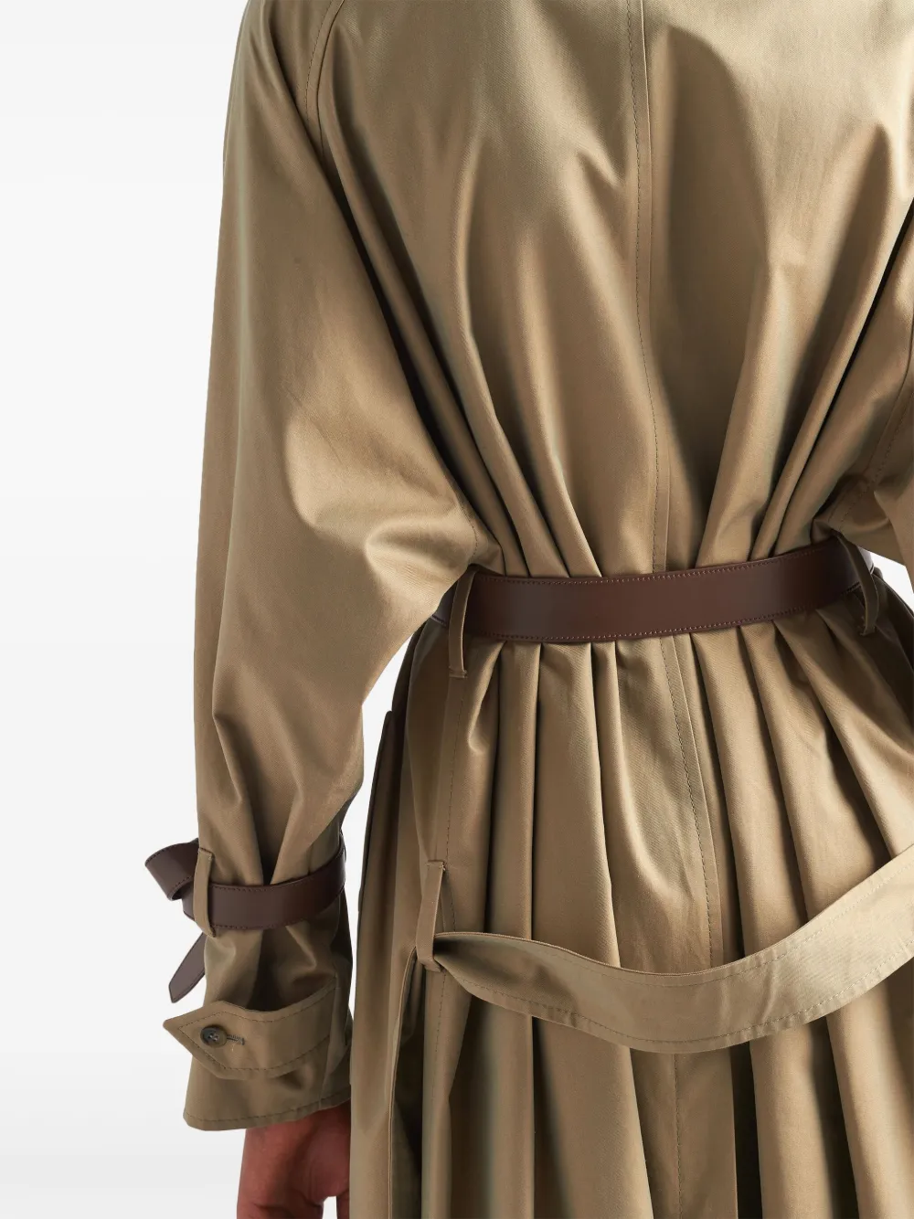Prada Belted Trench Coat | Neutrals | FARFETCH