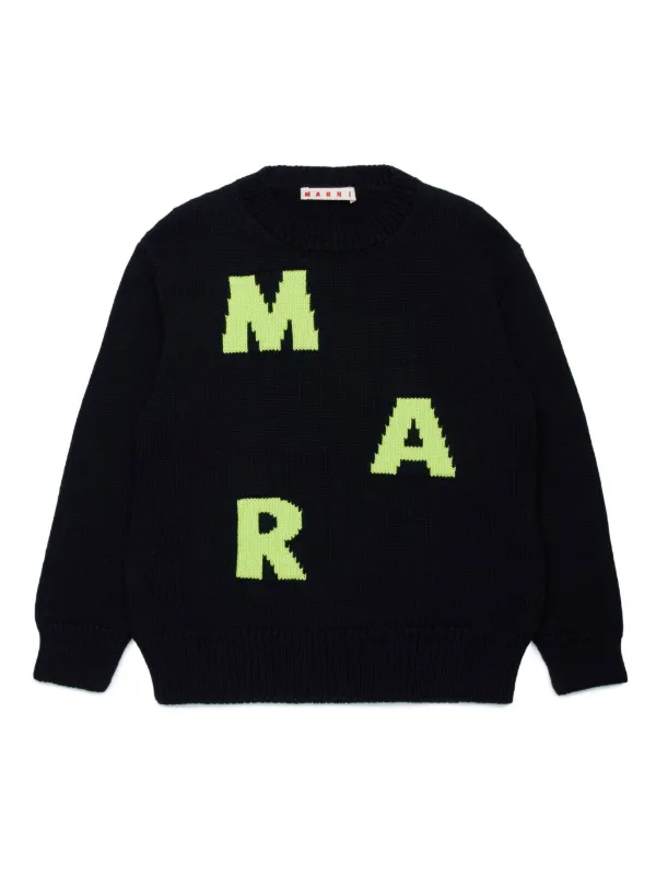 キッズ用トップス MARNI Crewneck sweater with maxi marni logo 23853927_53866262_600.jpg