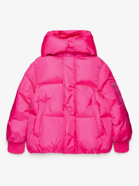 MM6 Maison Margiela Kids chamarra capitonada con capucha