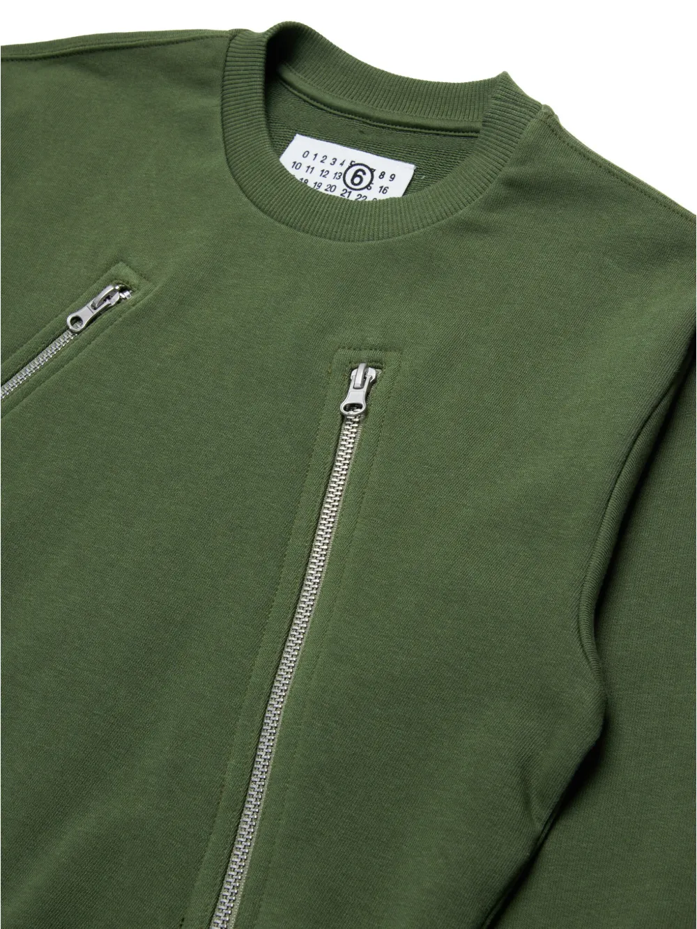 MM6 Maison Margiela Kids ジップディテール スウェットシャツ MM6 Maison Margiela Kids ジップディテール スウェットシャツ
