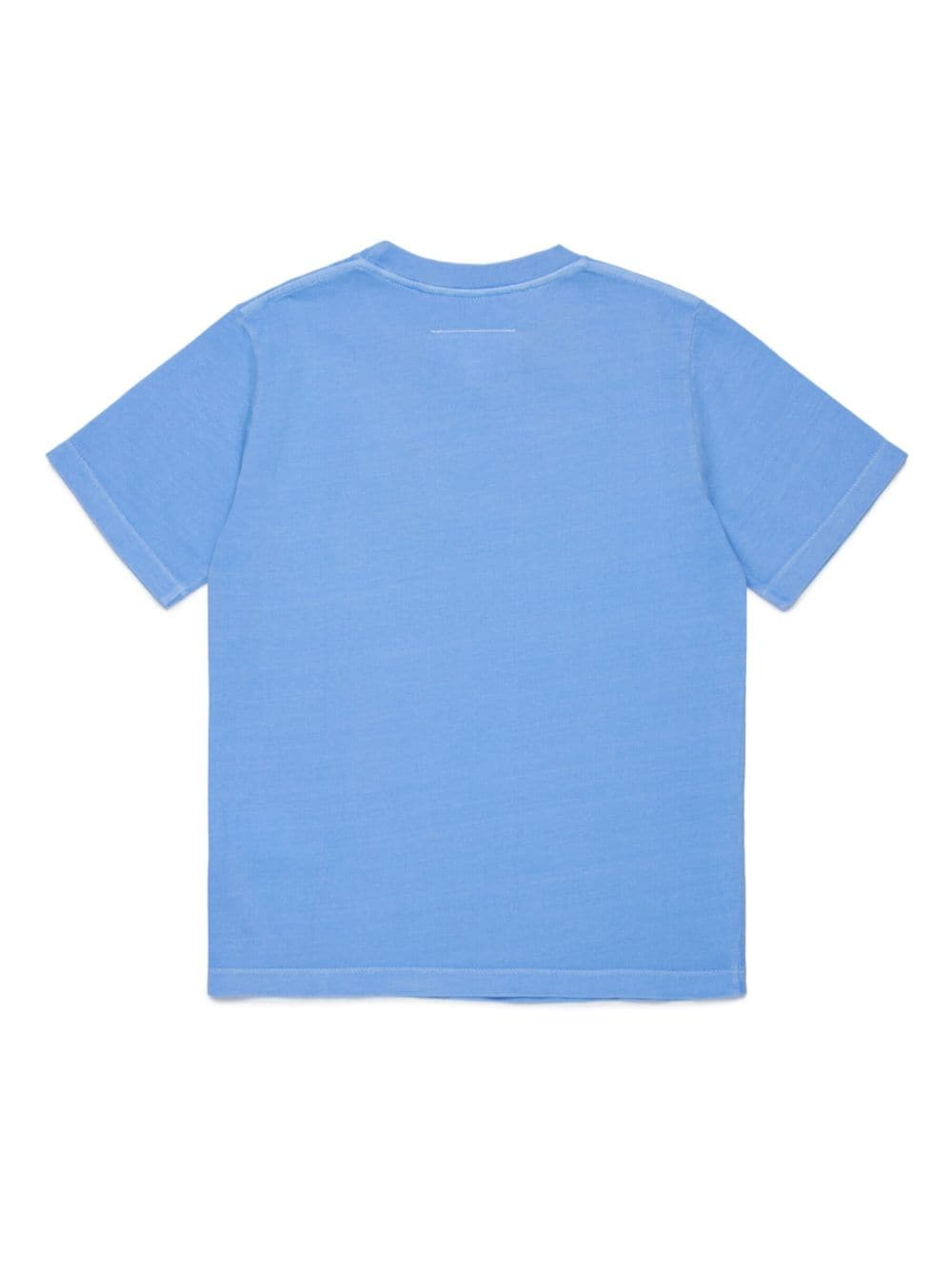 MM6 Maison Margiela Kids Katoenen T-shirt met logoprint - Blauw