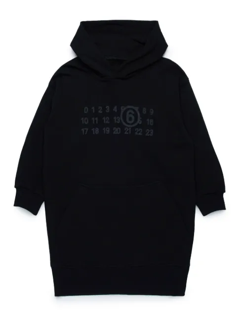 MM6 Maison Margiela Kids numbers-motif cotton dress