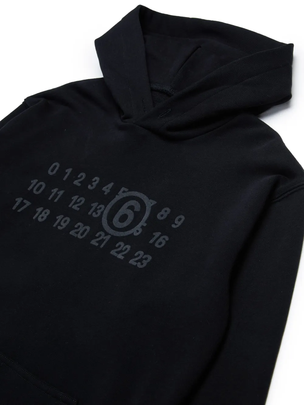 MM6 Maison Margiela Kids Katoenen jurk met patroon Zwart