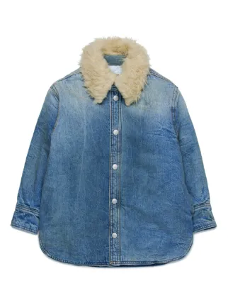 MM6 Maison Margiela Kids エコファーカラー デニムジャケット