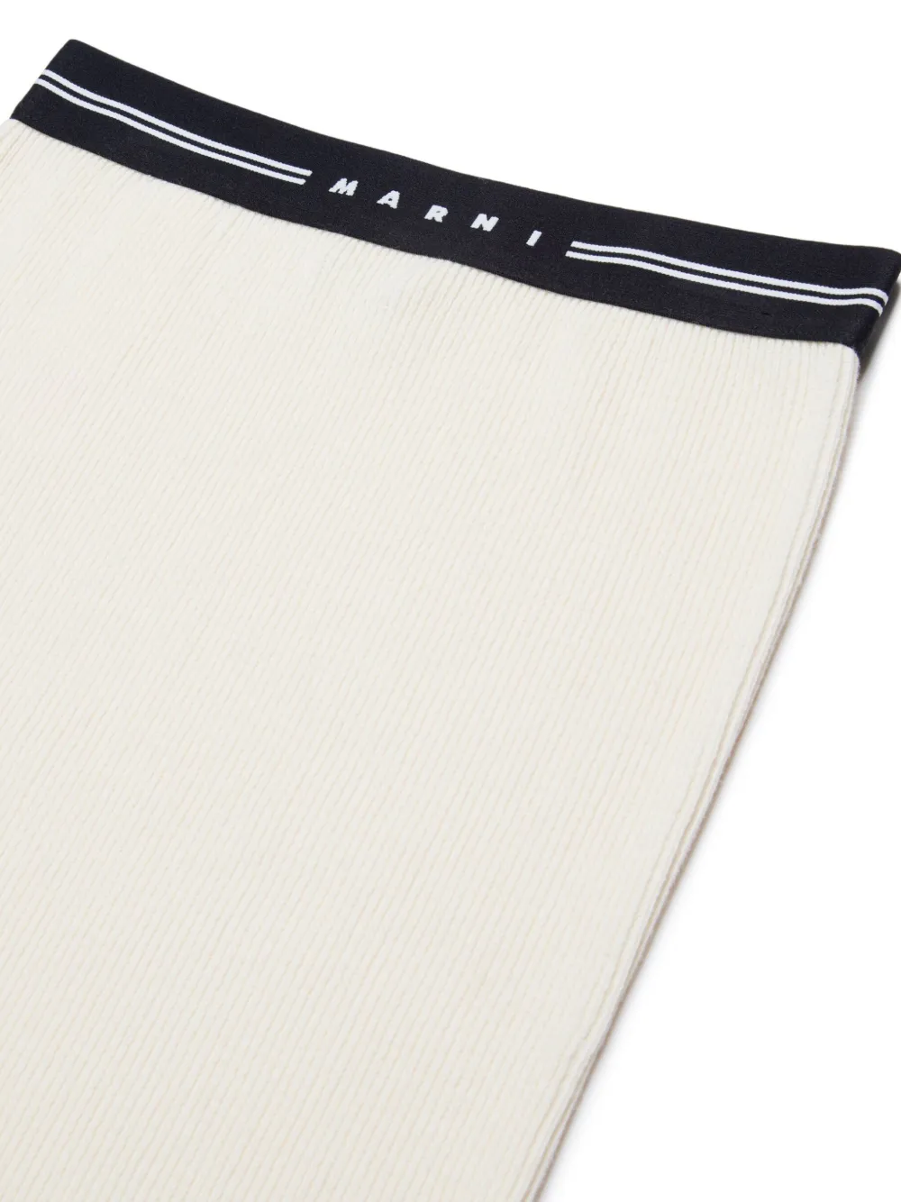 Marni Kids Kokerrok met logo tailleband Wit