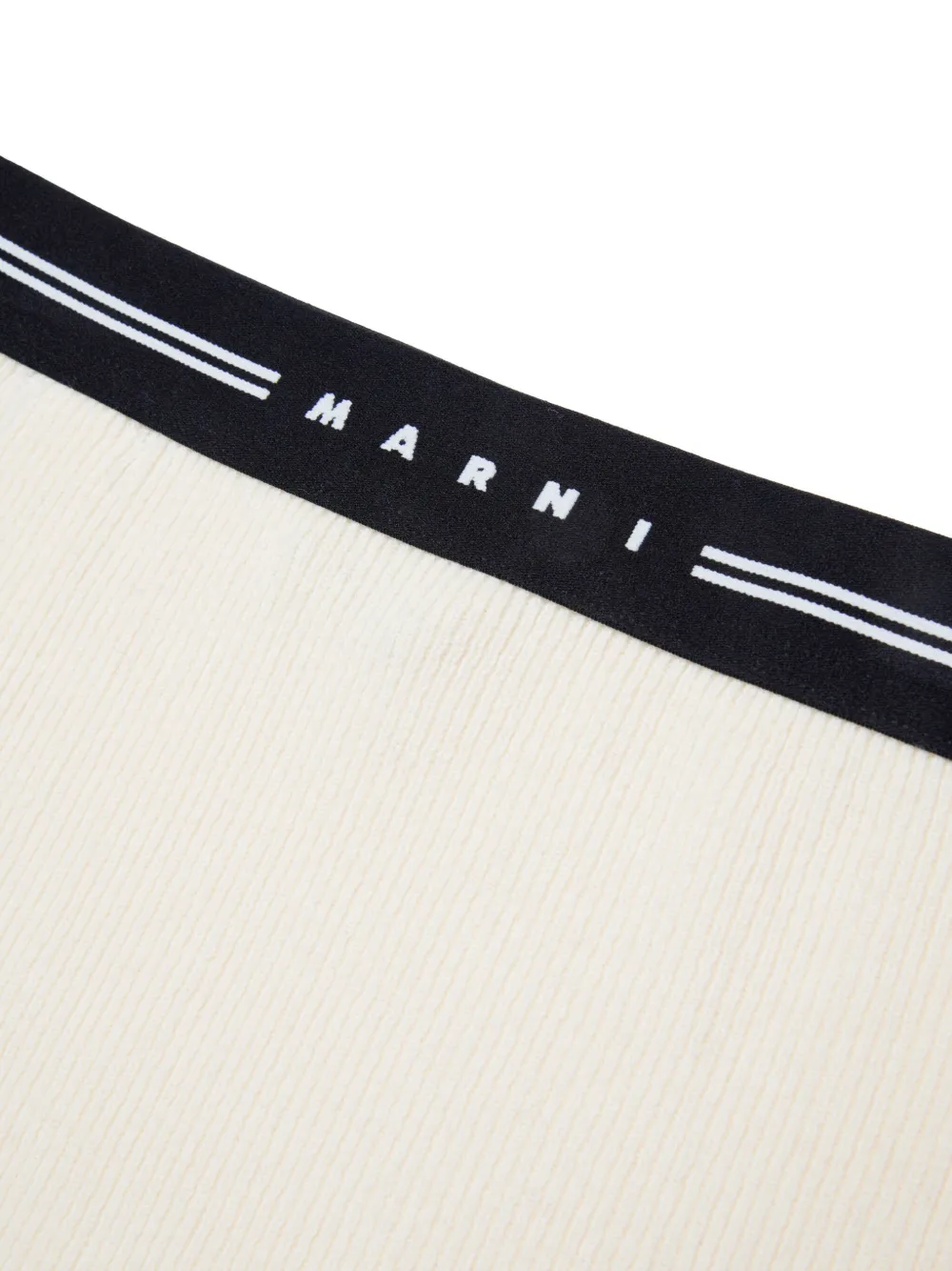 Marni Kids Kokerrok met logo tailleband Wit