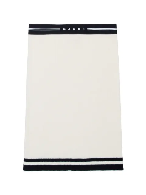 Marni Kids Saia lápis com logo no cós