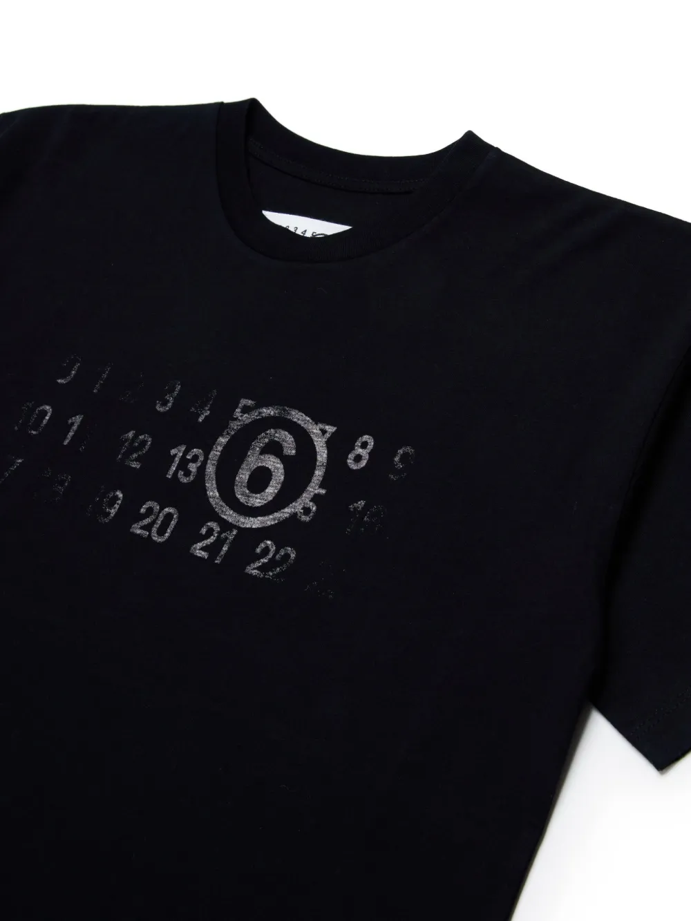 MM6 Maison Margiela Kids T-shirt met print Zwart