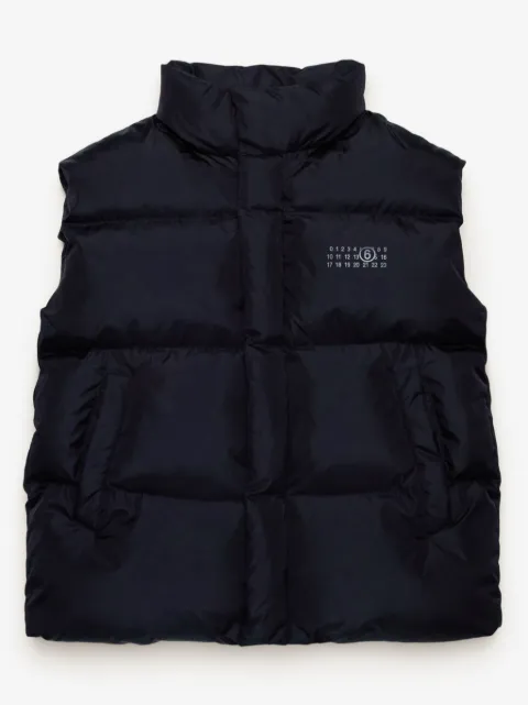 MM6 Maison Margiela Kids gilet matelassé à numéro signature