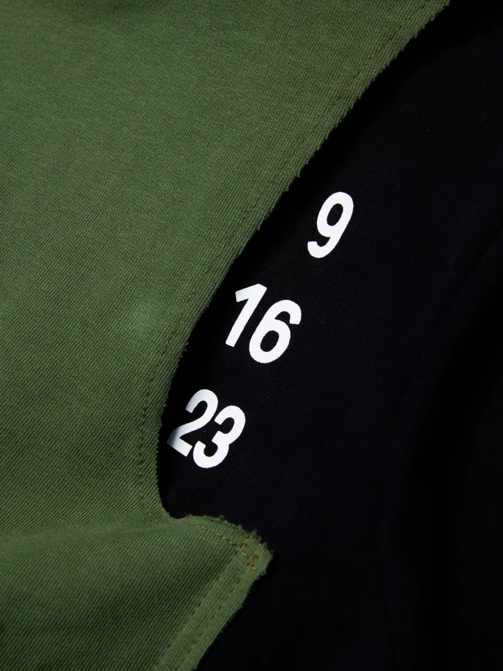 MM6 Maison Margiela Kids Gelaagde katoenen hoodie Zwart