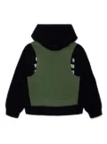 MM6 Maison Margiela Kids layered cotton hoodie - Black