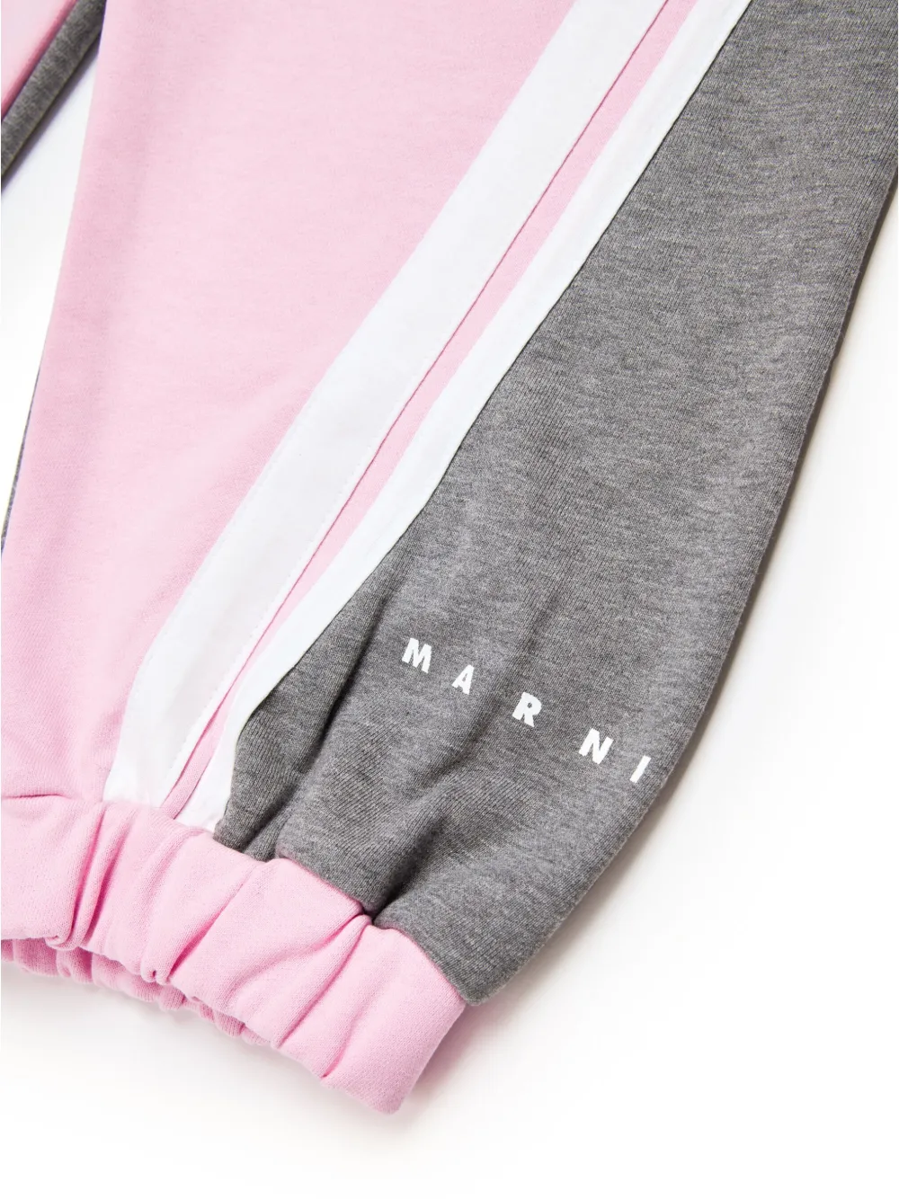 Marni Kids Katoenen trainingsbroek met logoprint Roze