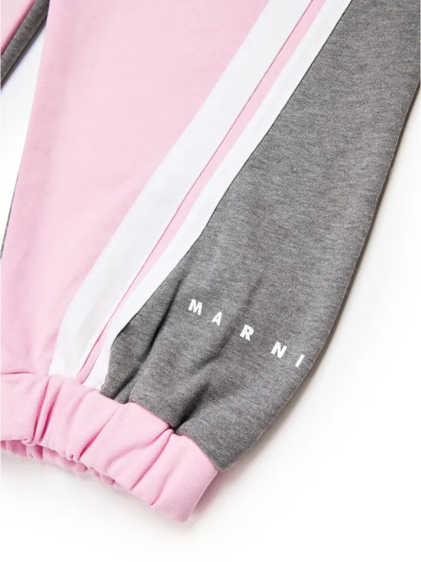 パンツ MARNI Logo embroidery pants Pink Marni Logo Embroidery Pants | italist