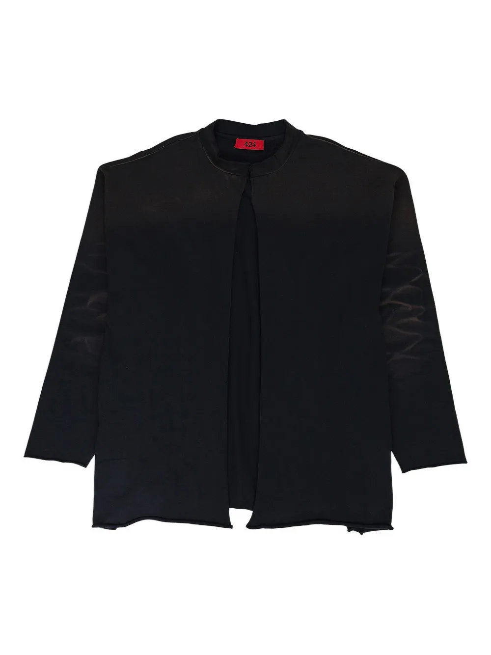 424 whiskering-effect jacket | negro | Image 1