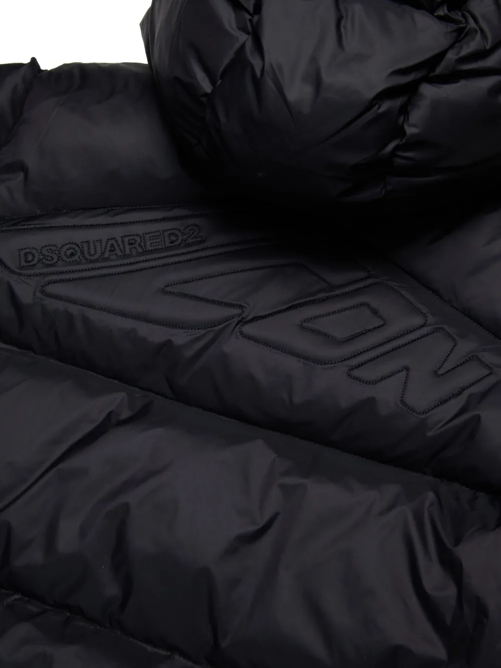 DSQUARED2 KIDS Donsjack met capuchon Zwart