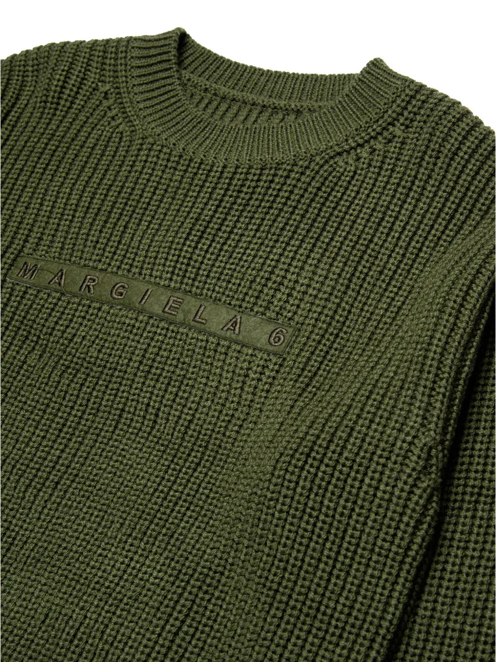 MM6 Maison Margiela Kids Trui met geborduurd logo Groen
