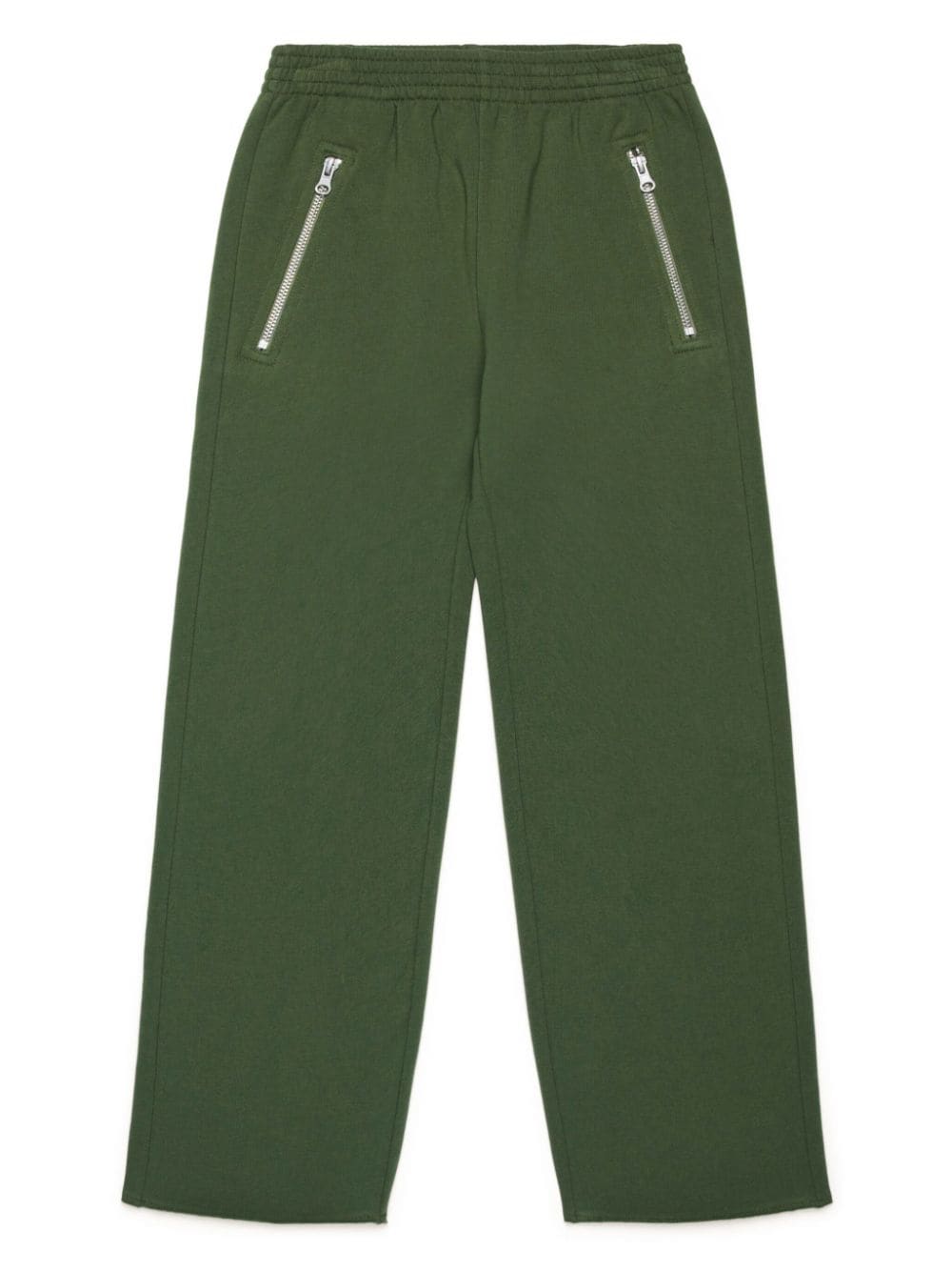Mm6 Maison Margiela Kids' Cotton Track Trousers In Green