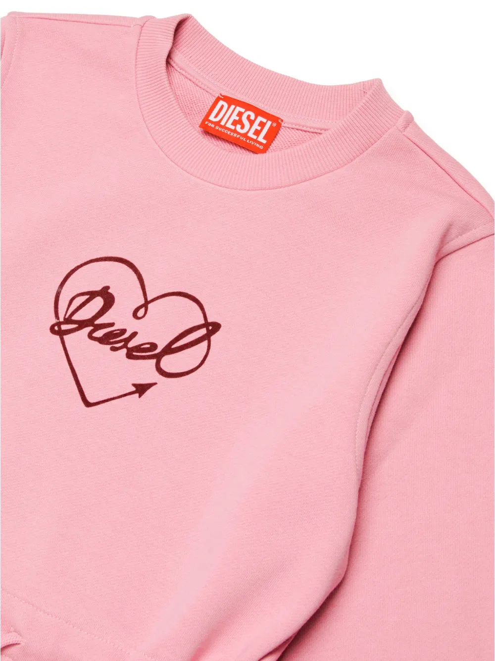 Diesel Kids Jurk met hartprint Roze