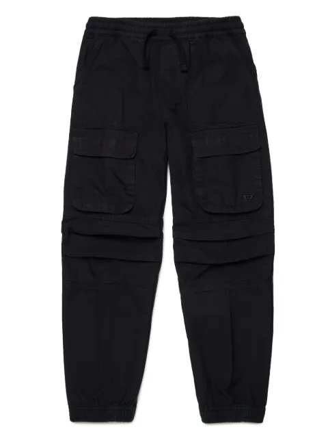 Diesel Kids pantalones cargo con bordado D