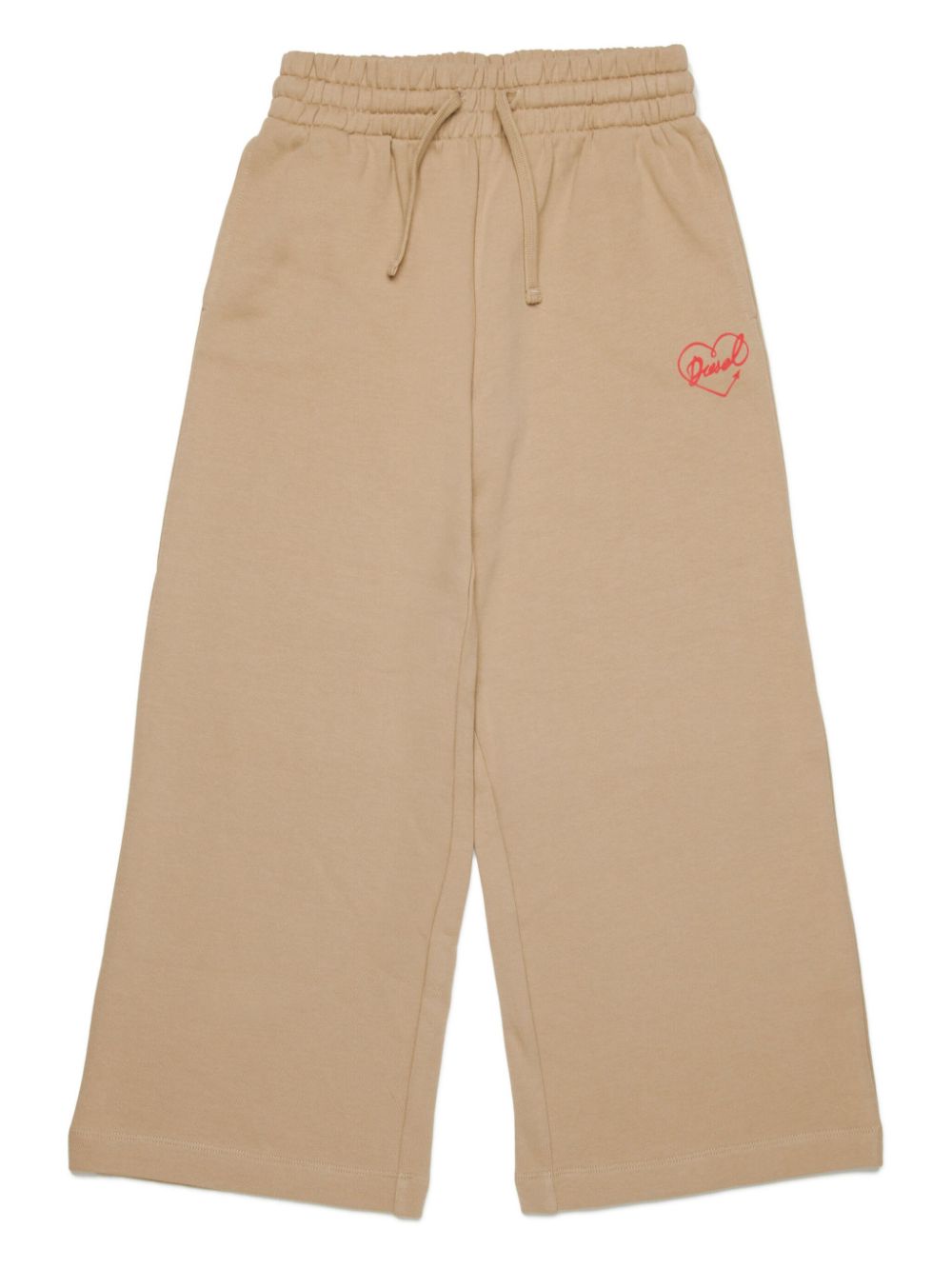 Diesel Kids Trainingsbroek met wijde pijpen Beige