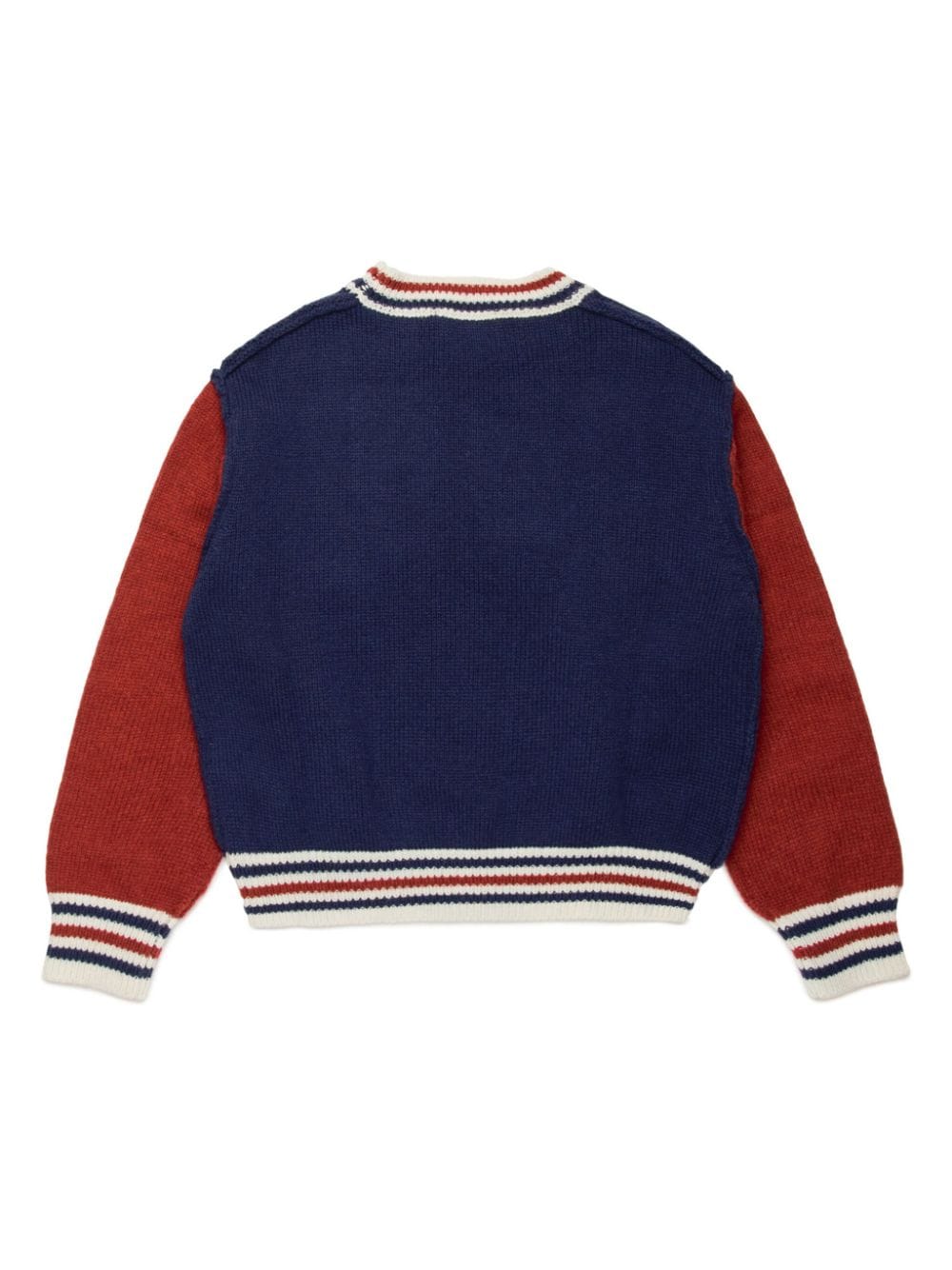 Shop Dsquared2 Intarsia-knit Logo Jumper In Blue